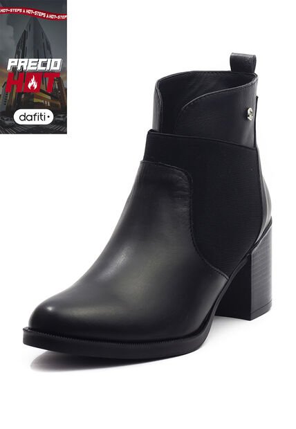 Botin Cuero Mujer Negro Ocai Sara 001