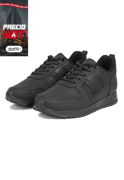 Tenis Cuero Negro Ocai Ivan Black