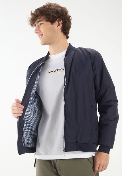 Chaqueta Bomber Azul Navy Ocai