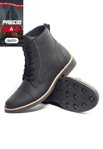 Bota Hombre Cuero Negro OCAi Frank