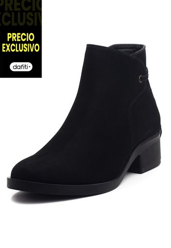 Botin Cuero Mujer Negro Ocai Lina 001 Ocai
