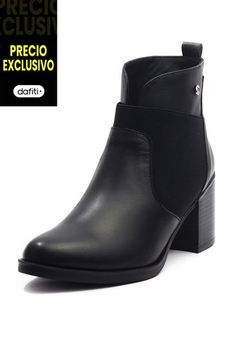 Botin Cuero Mujer Negro Ocai Sara 001 Ocai
