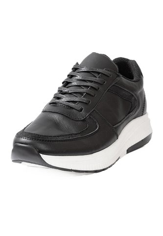 Tenis Cuero Premium Urbanos Hombre Negro Total Ocai T205 Ocai