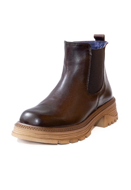 Botas Chelsea Cuero Premium Hombre Café Chocolate Ocai B201