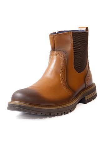 Botas Chelsea Cuero Premium Hombre Café Cognac Ocai B206 Ocai
