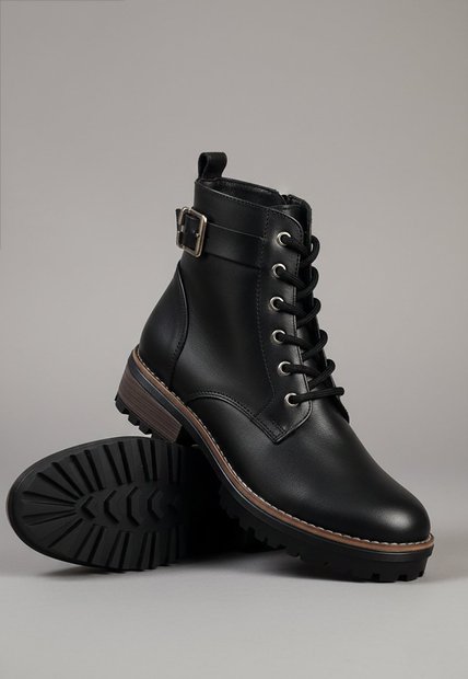 Bota Mujer Cuero Negro OCAi Bliss