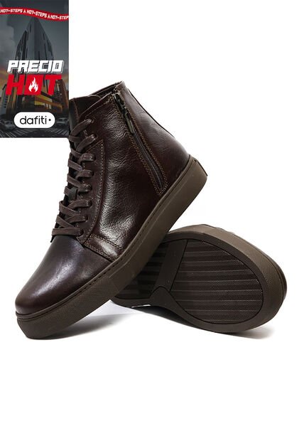 Botas Cuero Hombre Café OCAi Seúl