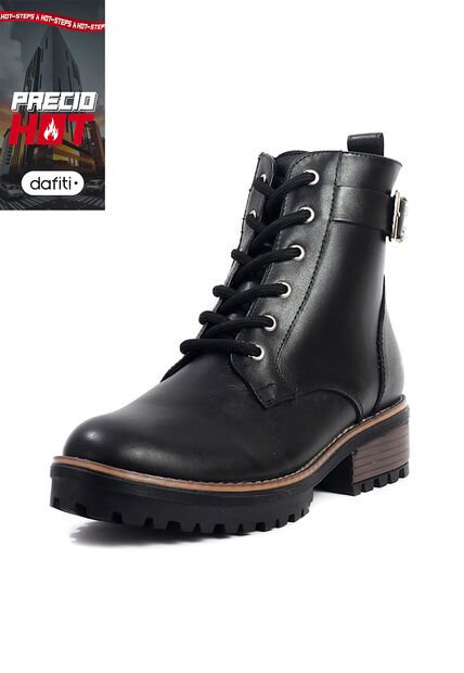 Bota Mujer Cuero Negro OCAi Olivia