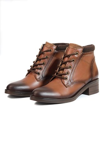 Botines Cuero Mujer Café Ocai Beca Ocai