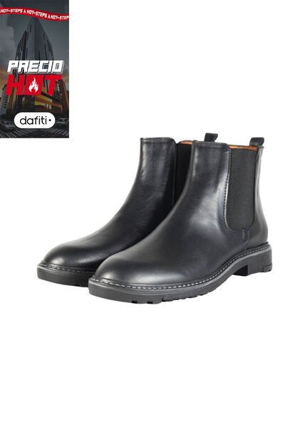 Botas Cuero Hombre Negro OCAi H0709