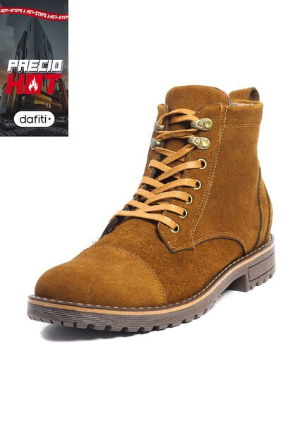 Bota Hombre Cuero Miel Ocai F002
