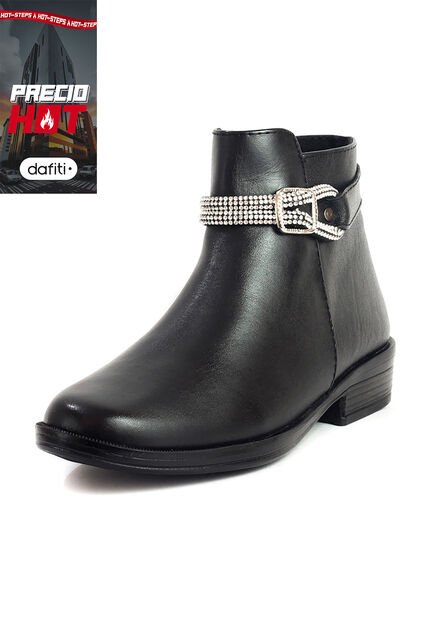 Botines Mujer Cuero Negro Ocai J05