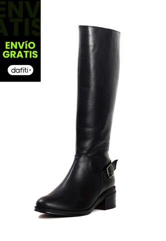 Bota Cuero Mujer Negro Ocai Miranda 001 Ocai