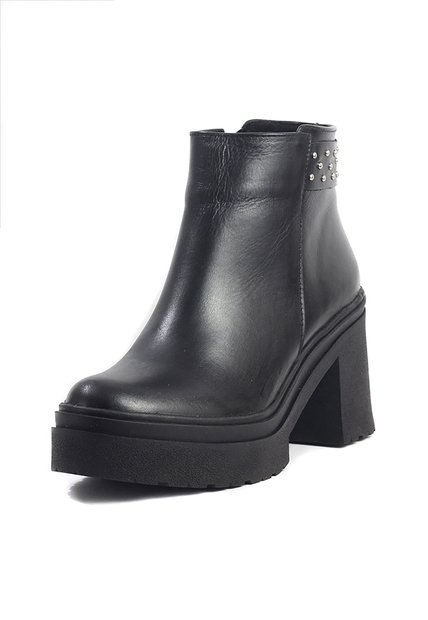 Botines Cuero Mujer Negro Ocai Diro 001