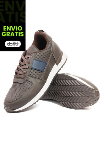 Tenis Cuero Hombre Café Ocai Iván 001 Ocai