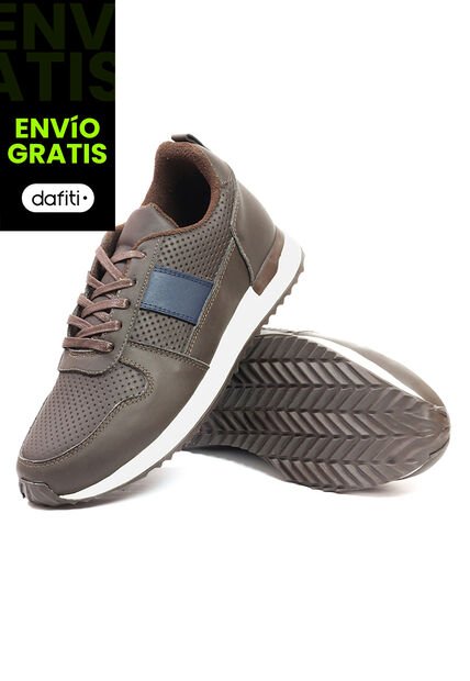 Tenis Cuero Hombre Café Ocai Iván 001