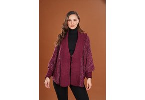 Ruana Artesanal Vinotinto Ocai 1142