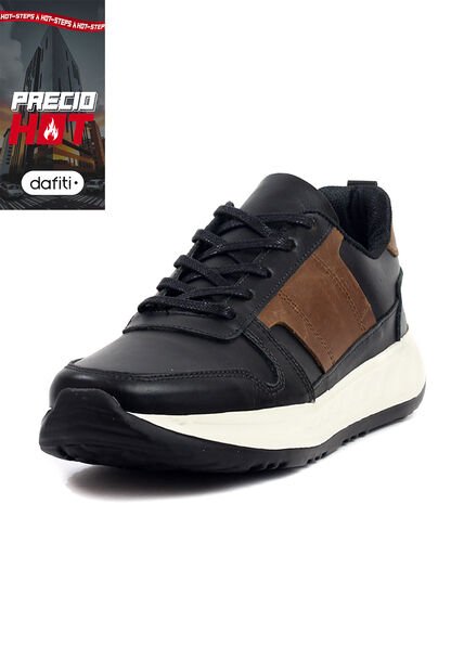 Tenis Cuero Hombre Negro Por Miel Ocai Ivan 003