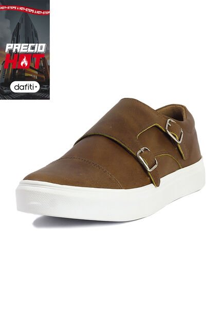 Tenis Cuero Hombre Miel Ocai Renato 001