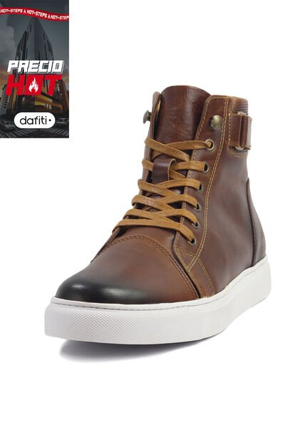 Bota Cuero Hombre Miel Ocai Pascal