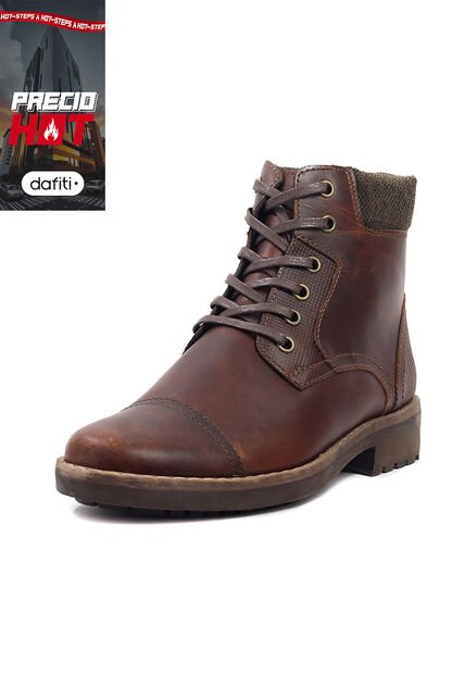 Botas Cuero Hombre Café Ocai Ulises