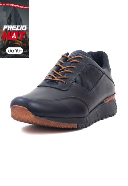 Tenis Cuero Hombre Azul Ocai Forlán