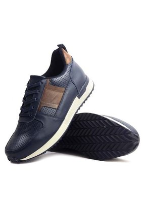 Tenis Cuero Azul Ocai Ivan 001