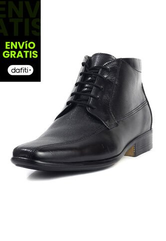 Botín Cuero Hombre Negro Ocai Adryan 001 Ocai