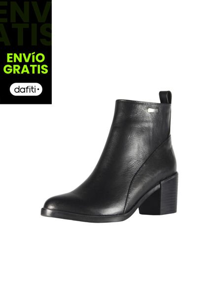 Botines Cuero Mujer Negro Ocai Gala 001