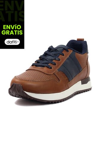 Tenis Cuero Hombre Ocai Iván 001 Miel Ocai