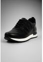 Tenis Cuero Para Hombre Negro Con Diseño Sofisticado Nero de Ocai