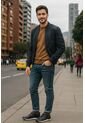 Tenis Cuero Para Hombre Negro Con Diseño Sofisticado Nero de Ocai