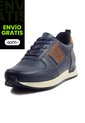 Tenis Cuero Azul Ocai Ivan 001 de Ocai