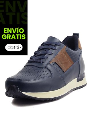 Tenis Cuero Azul Ocai Ivan 001 Ocai