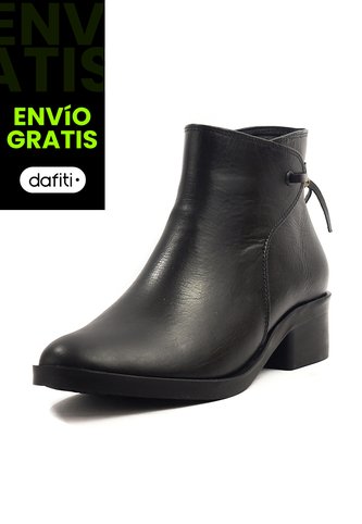 Botín Cuero Mujer Negro Ocai Lina 002 Ocai