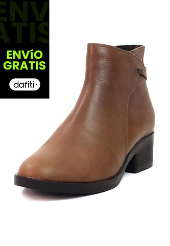 Botín Cuero Mujer Miel Ocai Lina002 Ocai