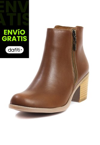 Botín Cuero Mujer Miel Ocai Tina 002 Ocai