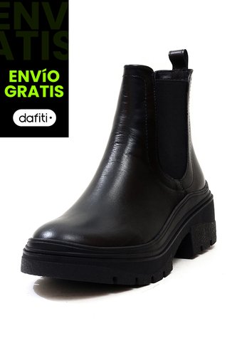 Bota Cuero Mujer Negro Luciana Ocai