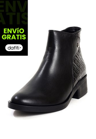 Botín Cuero Mujer Negro Ocai Emilia 001 Ocai