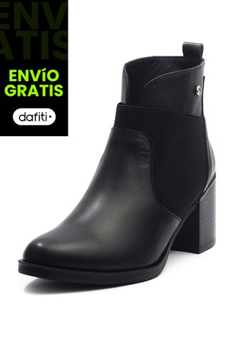 Botin Cuero Mujer Negro Ocai Sara 001 Ocai