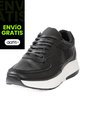 Tenis Cuero Premium Urbanos Hombre Negro Total Ocai T205 de Ocai