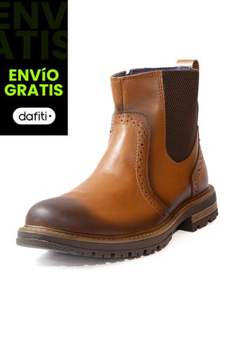 Botas Chelsea Cuero Premium Hombre Café Cognac Ocai B206 Ocai