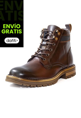 Botas Casuales Cuero Genuino Hombre Café Cognac Ocai B101 Ocai