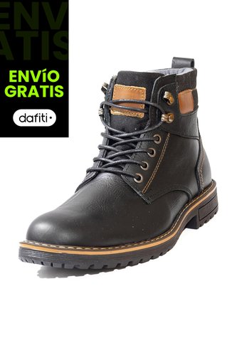 Botas Casuales Cuero Genuino Hombre Negro Carbón Ocai B102 Ocai