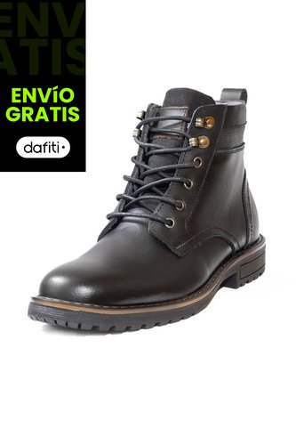 Botas Casuales Cuero Genuino Hombre Negro Grafito Ocai B107 Ocai