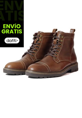 Bota Cuero Clásica Hombre Marrón Ocai Kenai Ocai