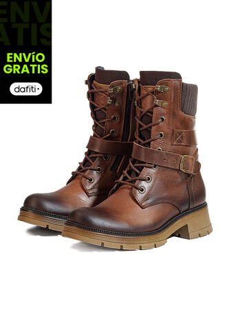 Bota En Cuero Mujer Café Ocai Terra Ocai