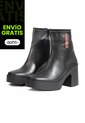 Botines En Cuero Mujer Negro Ocai Isabela de Ocai