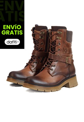 Bota En Cuero Mujer Café Ocai Terra Ocai