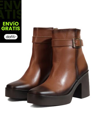 Botines Cuero Mujer Café Ocai Cintia Ocai